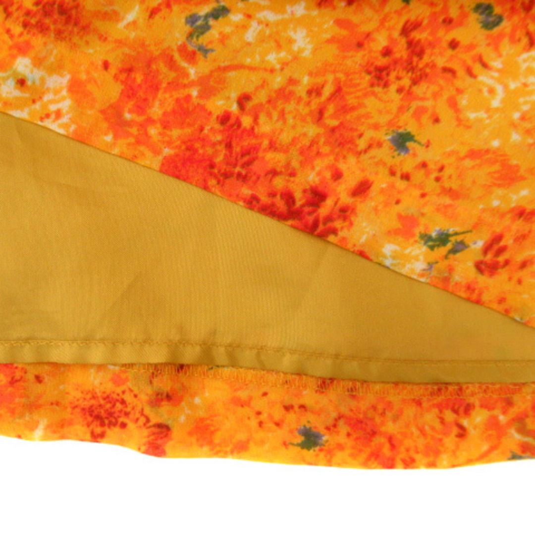 anySiS(エニィスィス)のエニィスィス エニシス ワンピース ひざ丈 半袖 花柄 2 オレンジ レディースのワンピース(ひざ丈ワンピース)の商品写真