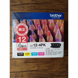 ブラザー(brother)のbrother 純正 LC12-4PK [4色パック]　新品未開封品　おまけ付き(オフィス用品一般)