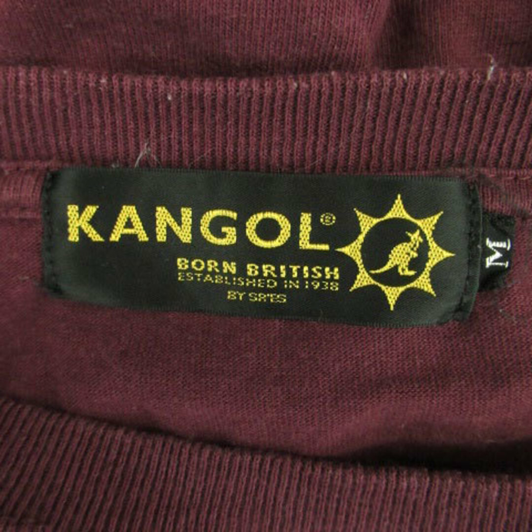 KANGOL(カンゴール)のカンゴール Tシャツ カットソー ラウンドネック 半袖 ロゴ刺繍 M ボルドー メンズのトップス(Tシャツ/カットソー(半袖/袖なし))の商品写真