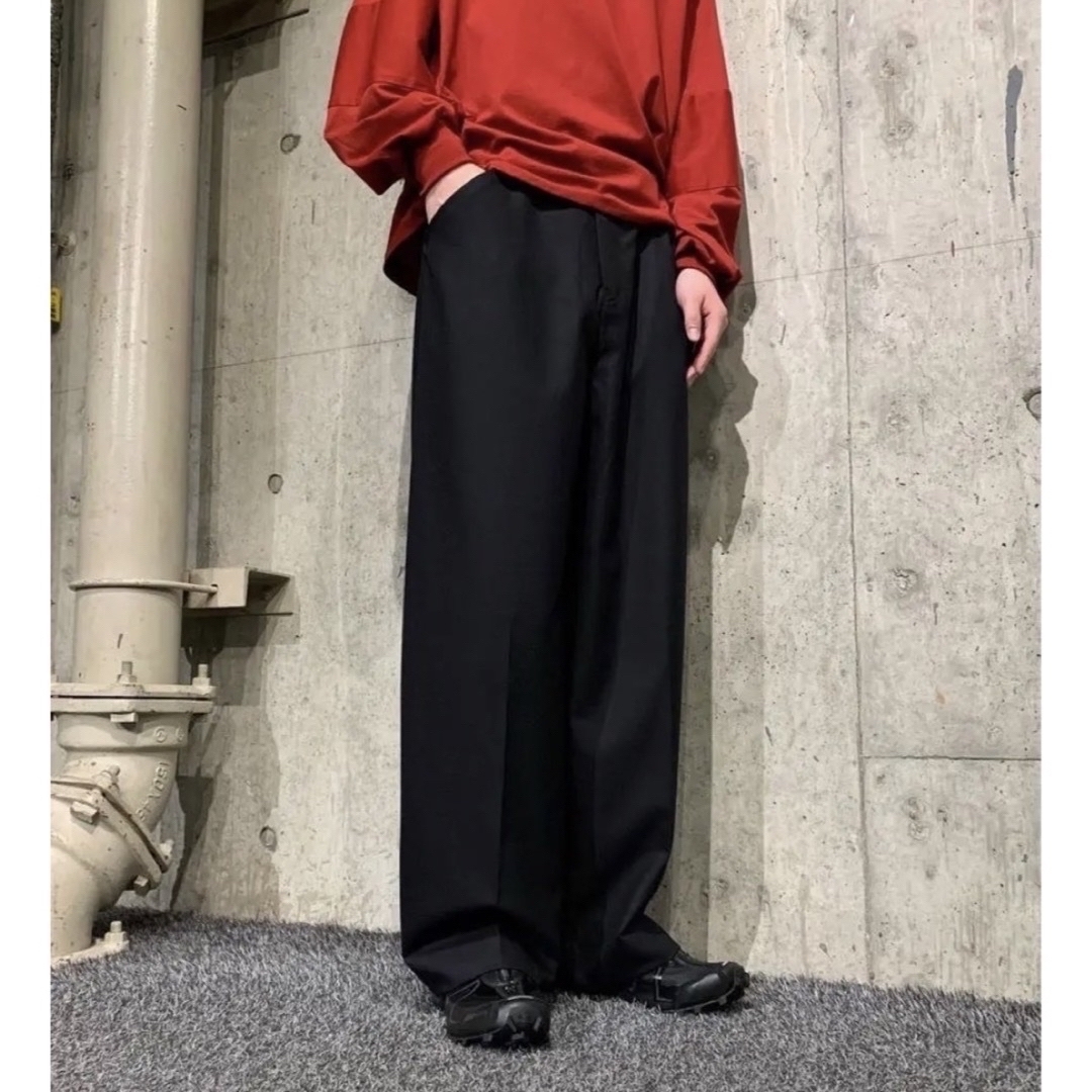 SUNSEA 22AW N.M THICKENED w/耳 WIDE PANTS-