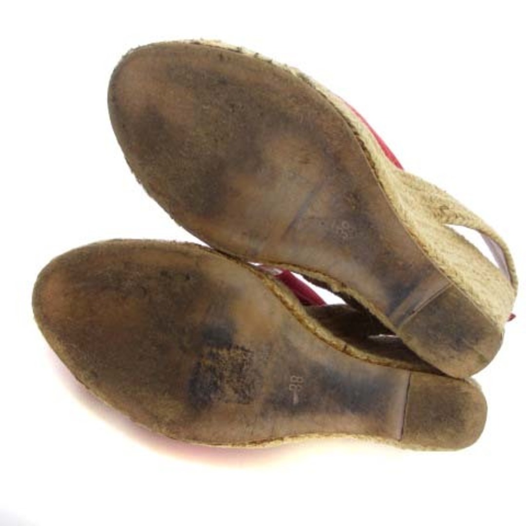 PELLICO(ペリーコ)のペリーコ エスパドリーユ サンダル ウェッジソール レッド 38 24.0 靴 レディースの靴/シューズ(サンダル)の商品写真