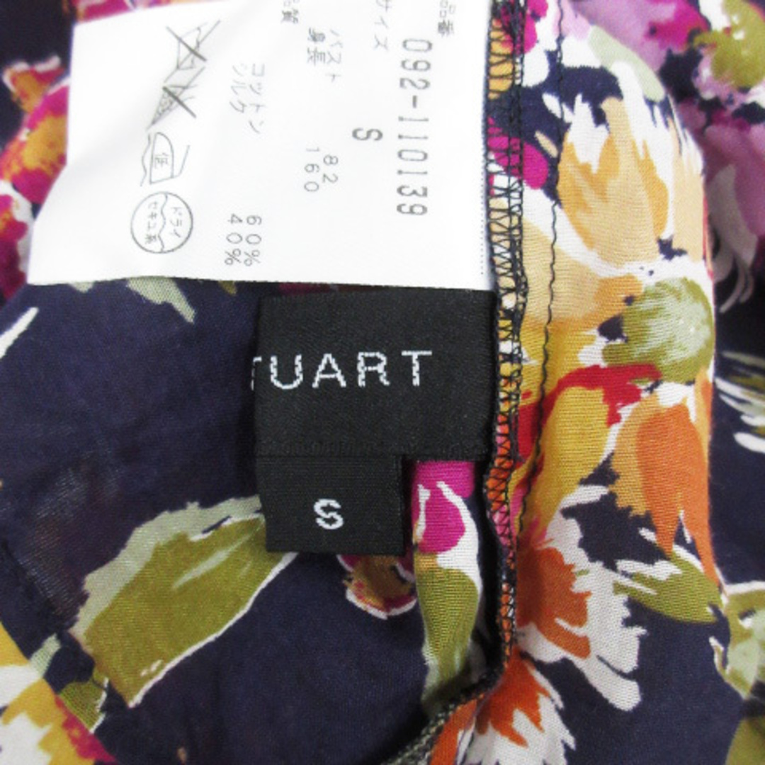 JILLSTUART(ジルスチュアート)のジルスチュアート カットソー 半袖 ラウンドネック 花柄 S 紫 白 /FF34 レディースのトップス(カットソー(半袖/袖なし))の商品写真
