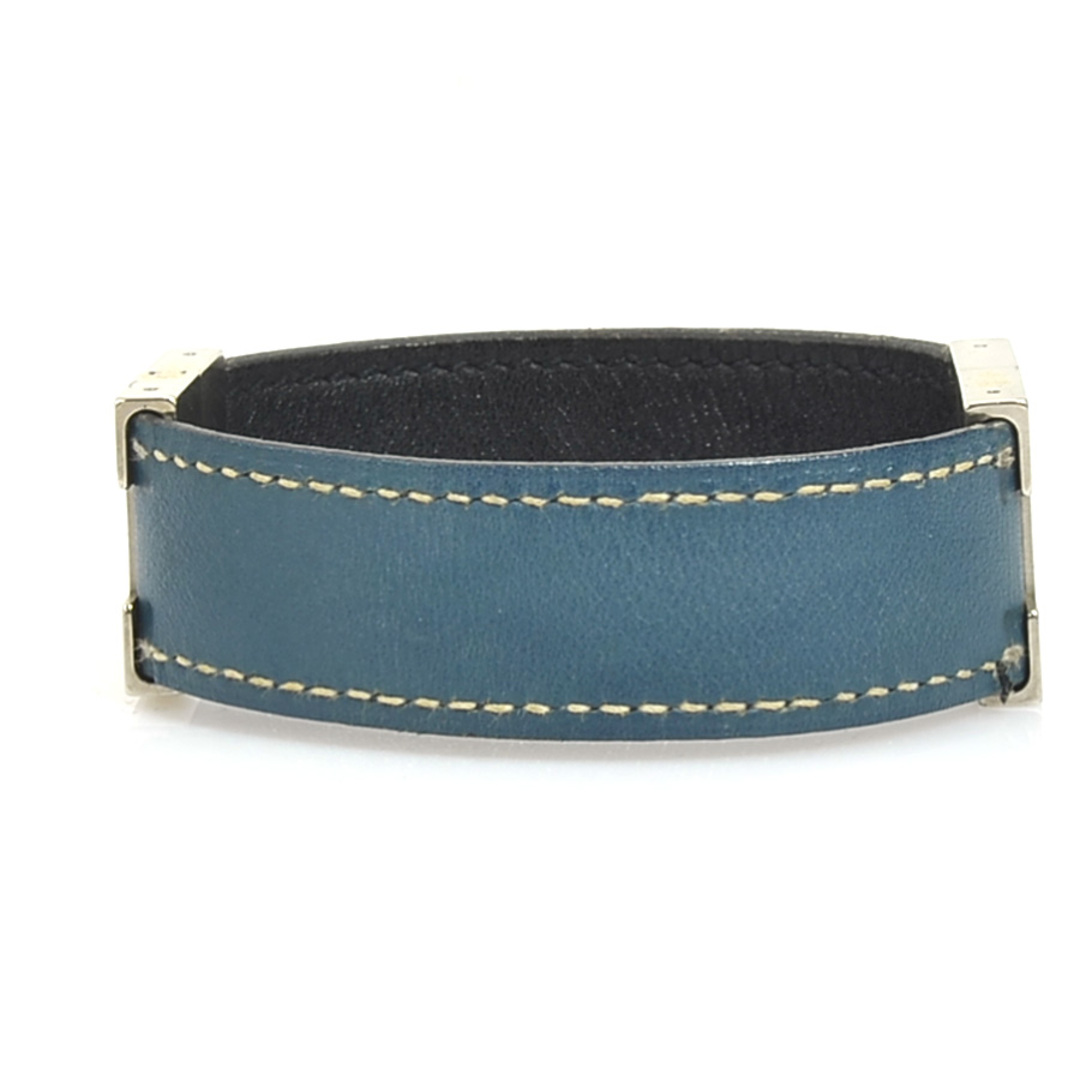 エルメス HERMES ブレスレット ルーリー レザー/メタル ブラック