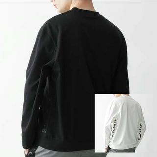 ブラックレーベルクレストブリッジ(BLACK LABEL CRESTBRIDGE)の【新品】ブラックレーベルクレストブリッジ　カットソー　黒　M　バーバリー　513(Tシャツ/カットソー(七分/長袖))