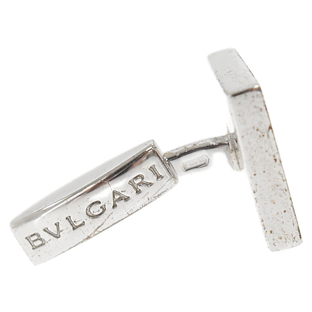 BVLGARI ブルガリ ロゴ入り カフスボタン ブラック/シルバー - その他