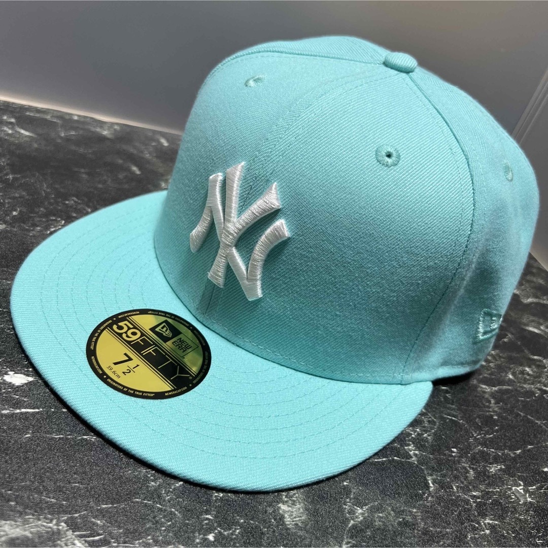 ニューエラ【美色激レア】NEW ERA ヤンキース 59fifty ティファニーブルー