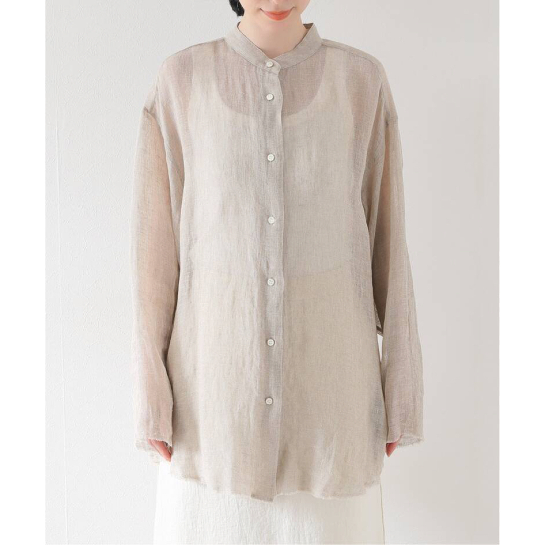 Plage 【CALMER】別注 BandCollar シャツ ブラウス | electricien