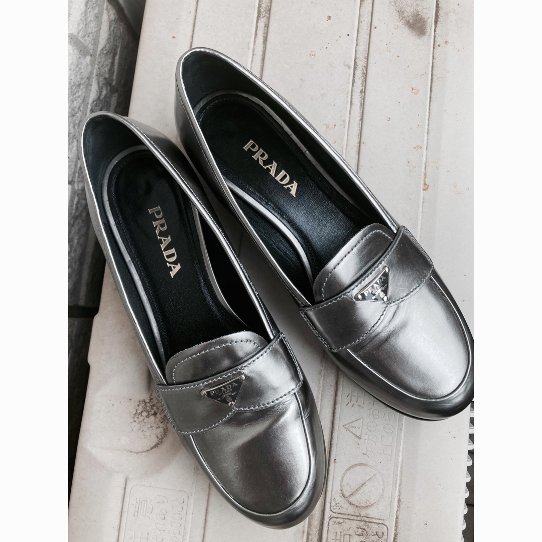 【極美品】PRADA プラダ ローファー 24㎝ 定価150,000円 正規品