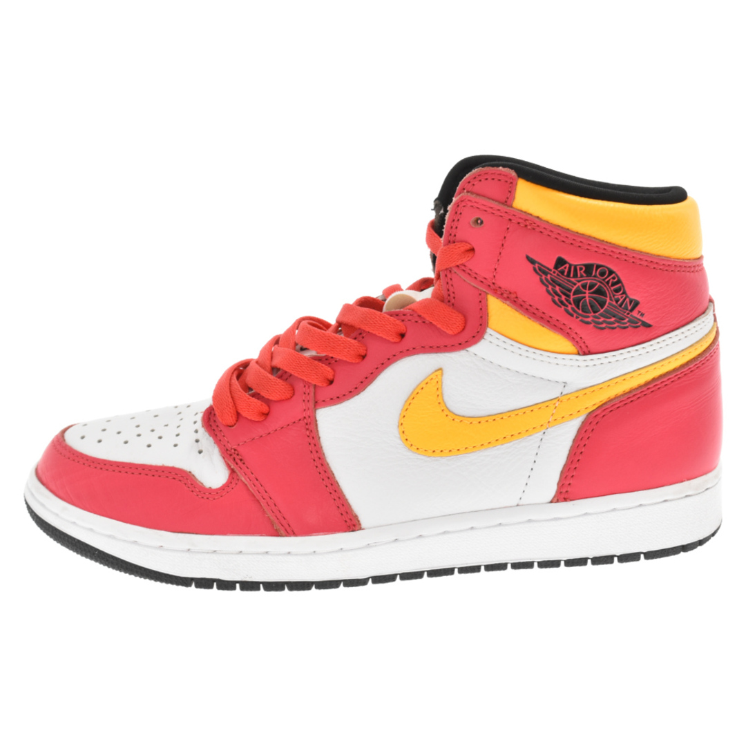 NIKE ナイキ AIR JORDAN 1 RETRO HIGH OG LIGHT FUSION RED 555088‐603 エアジョーダン1 レトロ ハイカットスニーカー フュージョンレッド ピンク/ホワイト US9.5/27.5cm