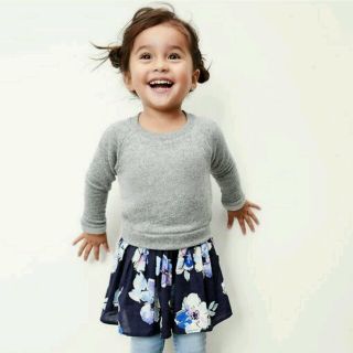 ベビーギャップ(babyGAP)の【新作♡50%オフ】95cm baby Gap ダブルレイヤー 花柄 ワンピース(ワンピース)