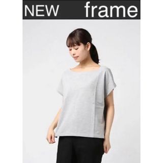 リピード(REPIDO)の新品　frame ミニ裏毛　ワンショル  トップス　レディース　グレー　Tシャツ(Tシャツ(半袖/袖なし))