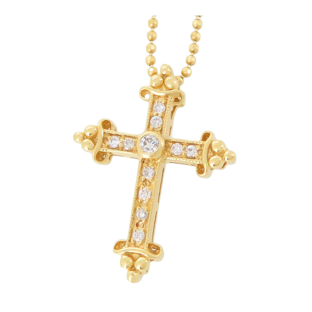 ジャスティンデイビス Medieval Cross メディーバル クロス ダイヤモンド ネックレス GNJ050 K18 11Pダイヤモンド ユニセックス Justin Davis  【アパレル・小物】