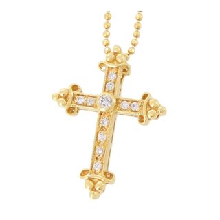 ジャスティンデイビス(Justin Davis)のジャスティンデイビス Medieval Cross メディーバル クロス ダイヤモンド ネックレス GNJ050 K18 11Pダイヤモンド ユニセックス Justin Davis 【中古】 【アパレル・小物】(ネックレス)