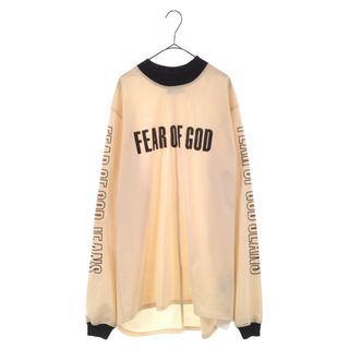 フィアオブゴッド(FEAR OF GOD)のFEAR OF GOD フィアオブゴッド 17SS Fifth Collection Mesh Motocross Jersey 5thコレクション メッシュモトクロスジャージー ロングスリーブ長袖Tシャツ ホワイト(Tシャツ/カットソー(七分/長袖))