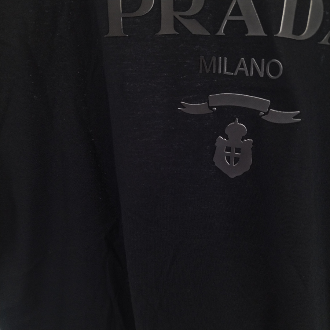 美品 プラダ PRADA Tシャツ カットソー ショートスリーブ ポケット コットン トップス メンズ S ネイビー