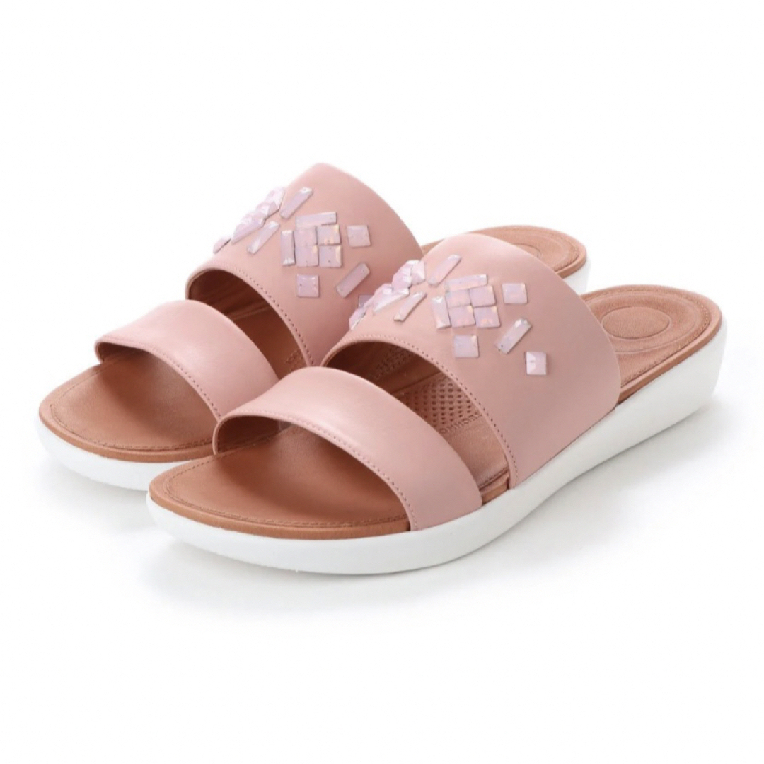 fitflop(フィットフロップ)のフィットフロップ　コンフォートサンダル　デルタレザースライド　ピンク　24 新品 レディースの靴/シューズ(サンダル)の商品写真