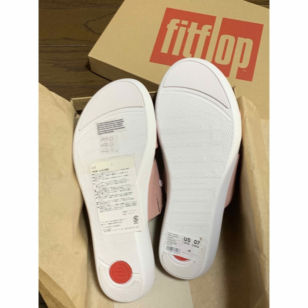 fitflop(フィットフロップ)のフィットフロップ　コンフォートサンダル　デルタレザースライド　ピンク　24 新品 レディースの靴/シューズ(サンダル)の商品写真