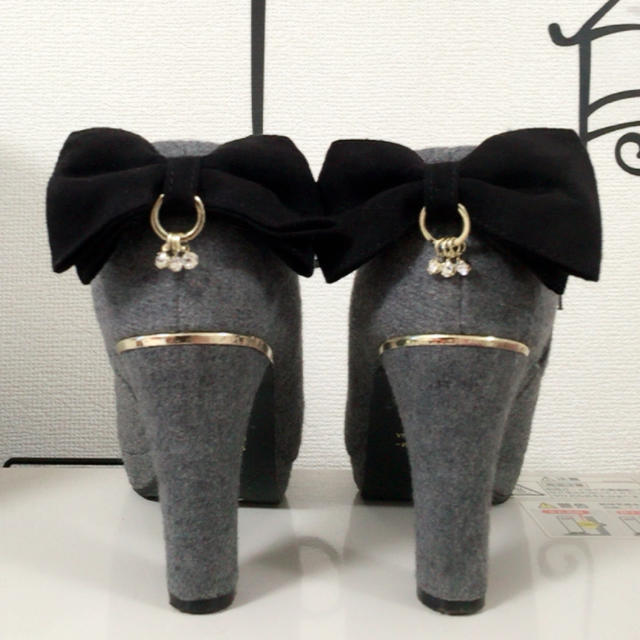 しまむら(シマムラ)のバックリボンブーティ♡ レディースの靴/シューズ(ブーティ)の商品写真