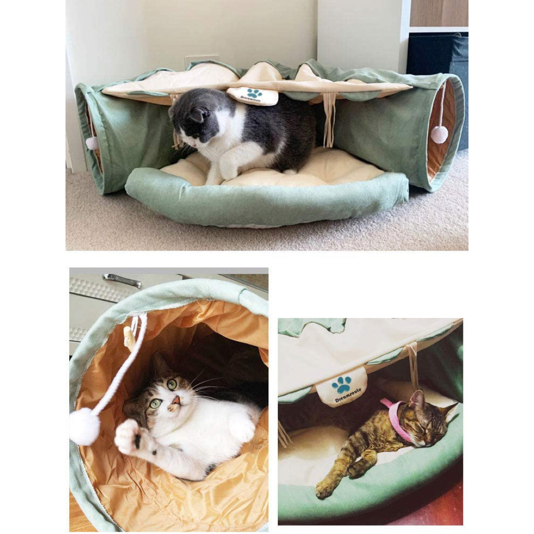 今季も再入荷 猫 キャットトンネル おもちゃ 折りたたみ ハウス ねこ 猫ハウス キャットトンネル 猫ベッド ペットハウス 折りたたみ おもちゃ