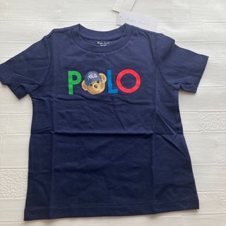 ラルフローレン(Ralph Lauren)の24m90cm     ラルフローレン  半袖　ベア　親子　兄弟　紺(Tシャツ/カットソー)