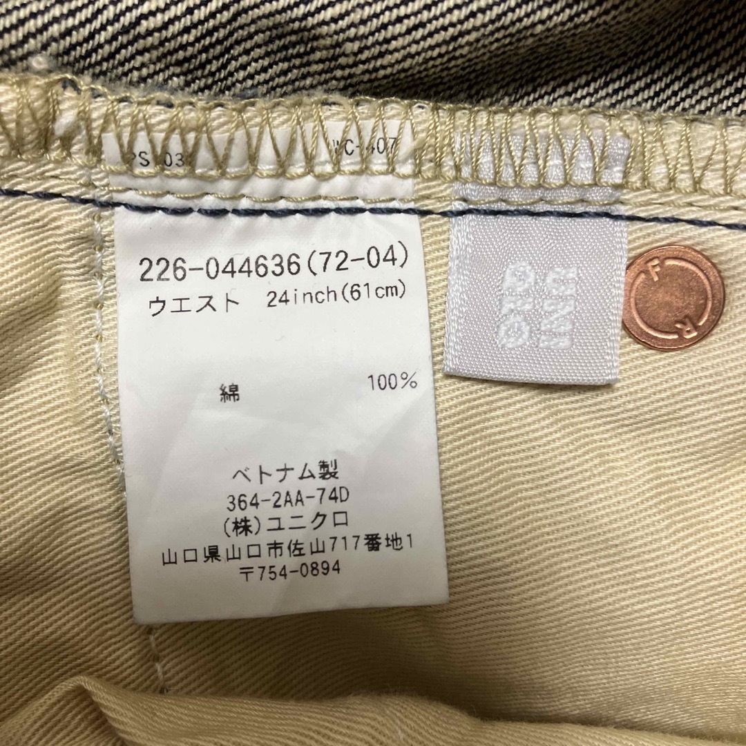 UNIQLO(ユニクロ)のショートパンツ　ボーイフレンドジーンズ　インディゴブルー レディースのパンツ(ショートパンツ)の商品写真