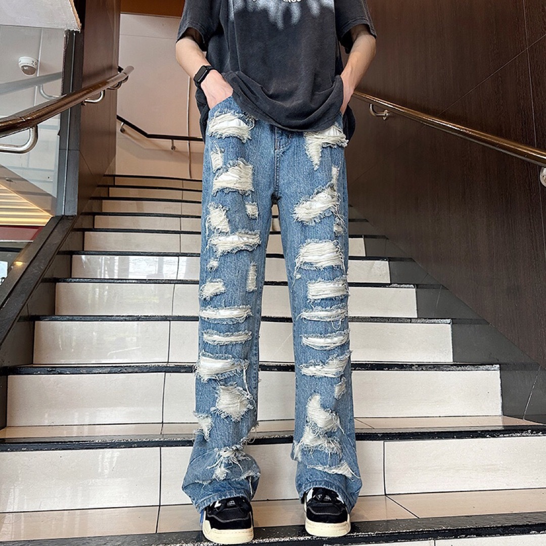 RICK OWENS DRKSHDW ダメージパンツ デニムパンツ 美品 - ショートパンツ