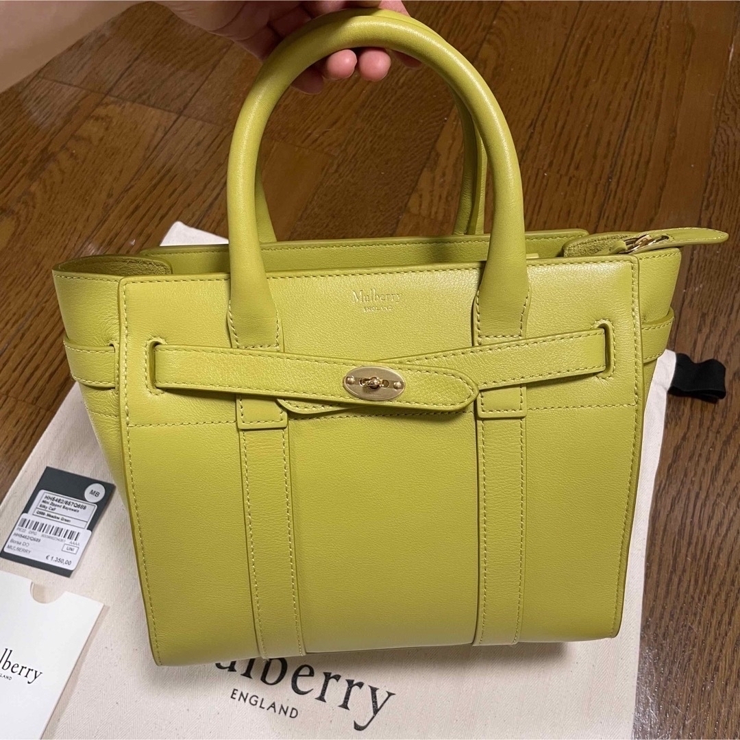 mulberry マルベリー ミニジップドベイズウォーター メドウグリーン