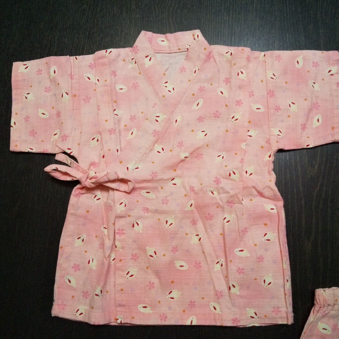 甚平size95 キッズ/ベビー/マタニティのキッズ服女の子用(90cm~)(甚平/浴衣)の商品写真