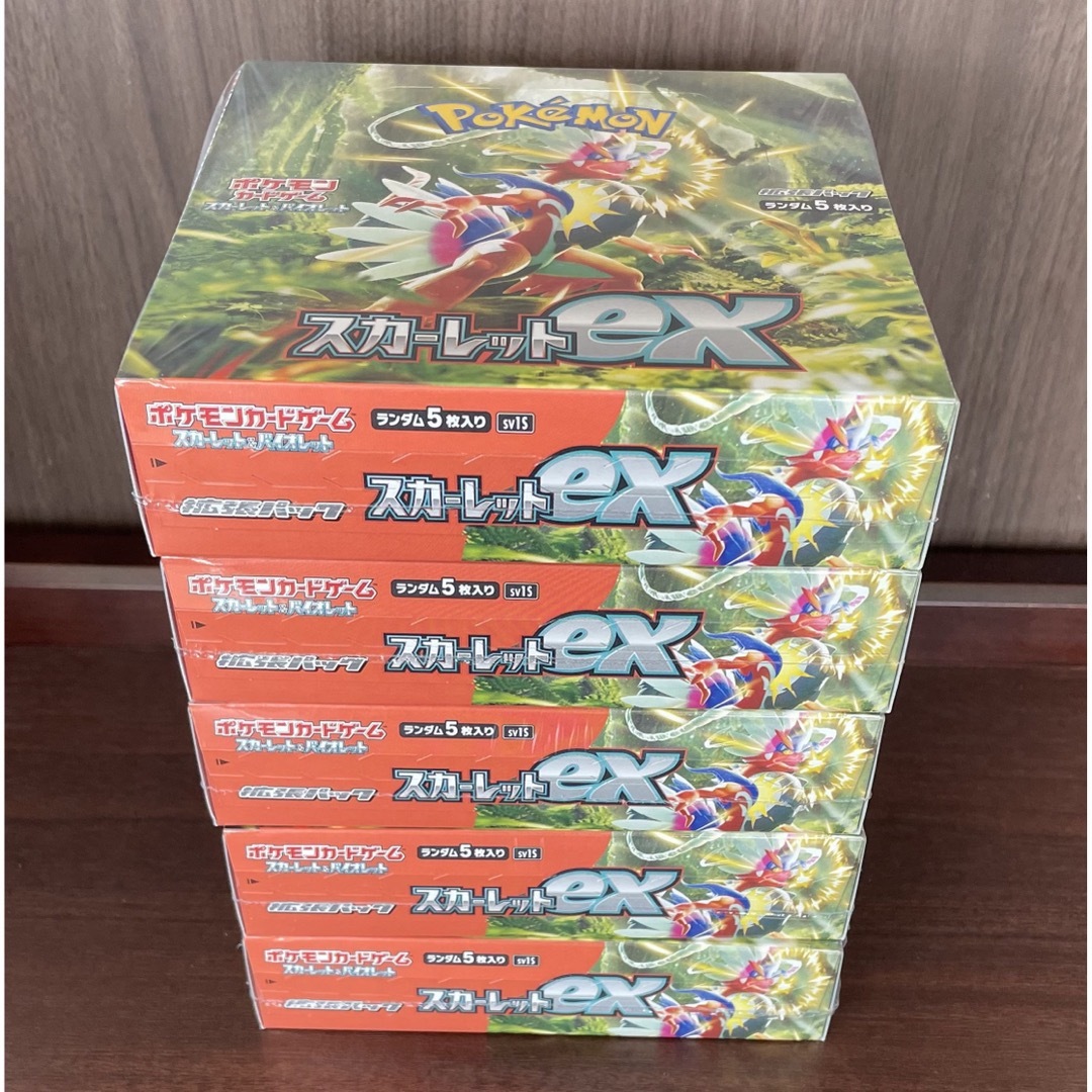 ポケモンカード　スカーレットex 5BOX シュリンク付き  新品未開封