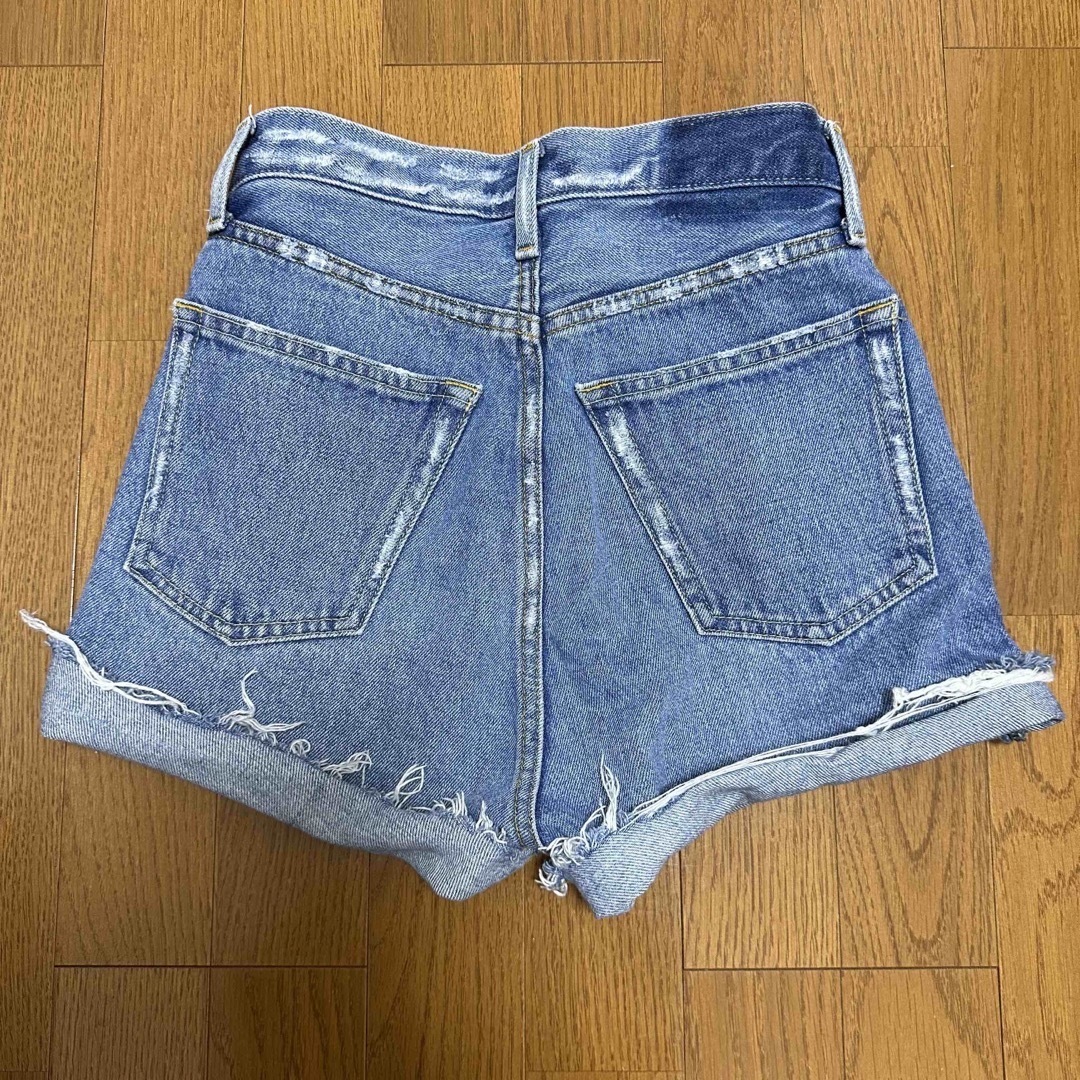 moussy(マウジー)のハイウエスト　ショートパンツ　ショーパン　デニム レディースのパンツ(ショートパンツ)の商品写真