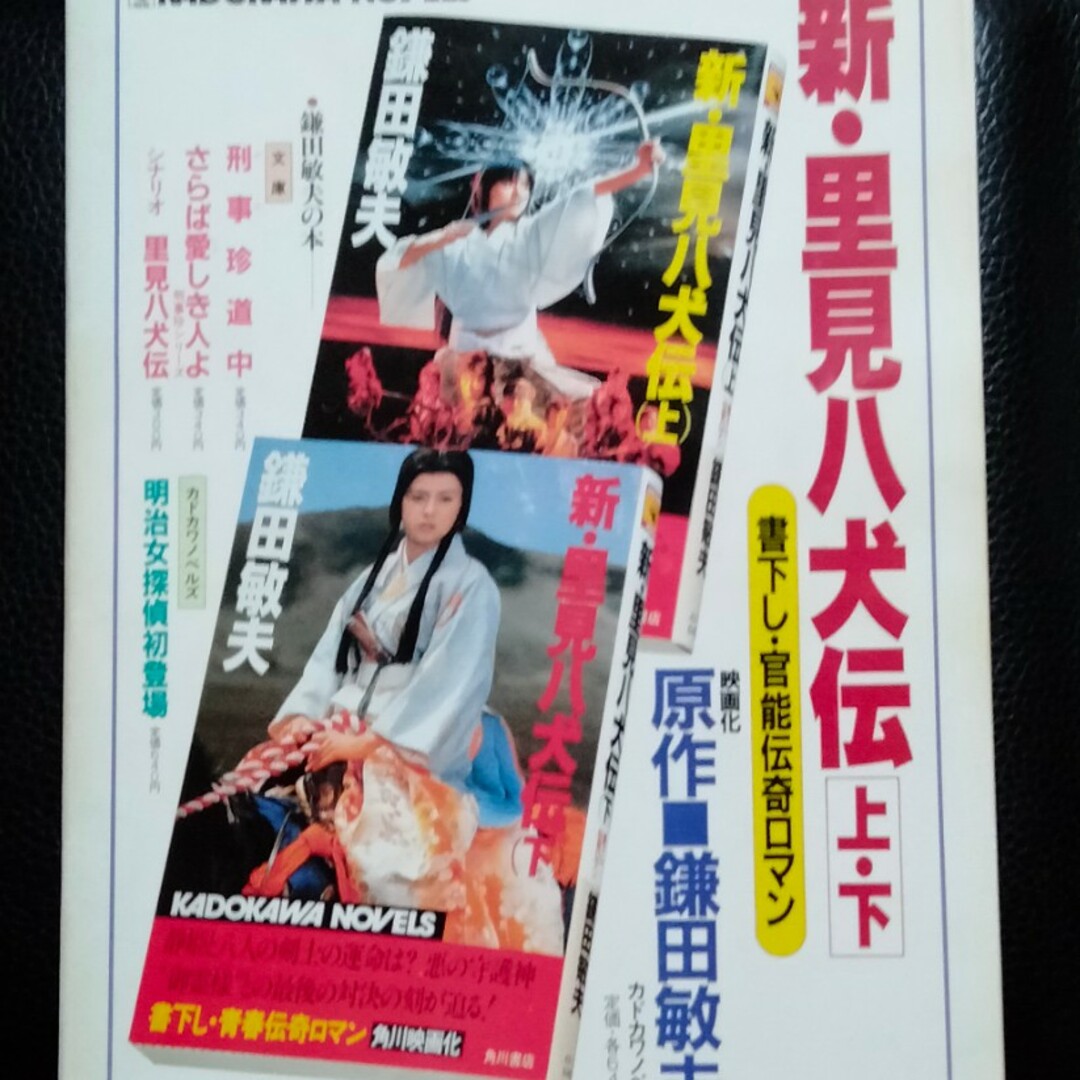 【送料無料】薬師丸ひろ子主演映画『里見八犬伝』のパンフレット