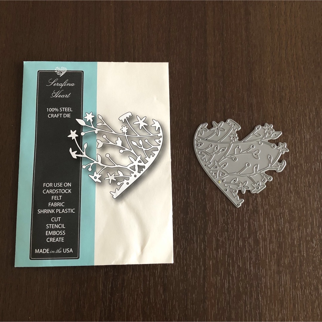 スクラップブッキング　ダイ　カッティングダイ　SERAFINA HEART  ハンドメイドの素材/材料(各種パーツ)の商品写真