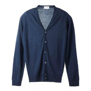 ジョンスメドレー(JOHN SMEDLEY)のJOHN SMEDLEY ジョンスメドレー カーディガン/PETWORTH エクストラファインメリノウール 30ゲージ STANDARD FIT メンズ INDIGO(カーディガン)