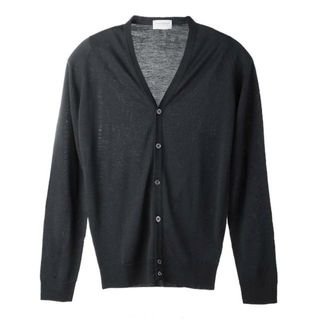 ジョンスメドレー(JOHN SMEDLEY)のJOHN SMEDLEY ジョンスメドレー カーディガン/PETWORTH エクストラファインメリノウール 30ゲージ STANDARD FIT メンズ HEPBURNSMOKE(カーディガン)