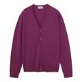 JOHN SMEDLEY ジョンスメドレー カーディガン/PETWORTH エクストラファインメリノウール 30ゲージ STANDARD FIT メンズ PLUM M