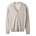 JOHN SMEDLEY ジョンスメドレー カーディガン/PETWORTH エクストラファインメリノウール 30ゲージ STANDARD FIT メンズ SOFTFAWN M