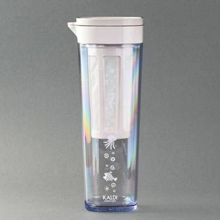 カルディ(KALDI)の限定カラー　新品　カルディ　横置き可能　水出しドリンクボトル（1.1リットル）(容器)