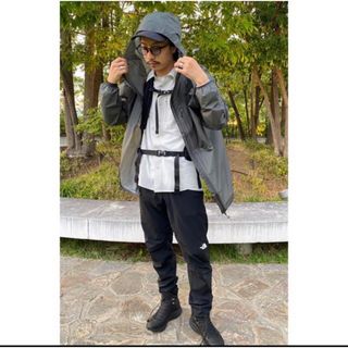 ノースフェイス タプトポンチョ Tapt Poncho バルサムグリーン M
