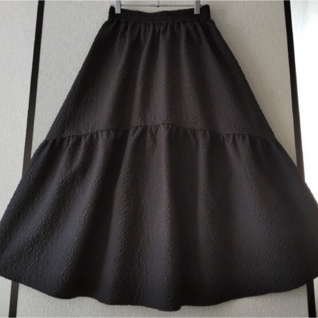 もか⭐︎様専用✨ボリュームスカート　ロング　ふくれジャガードスカート レディースのスカート(ロングスカート)の商品写真