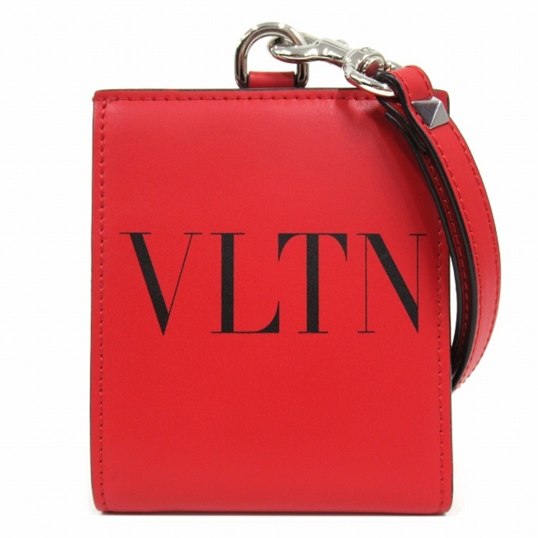 極美品 ヴァレンティノ VALENTINO レザー 財布 ネックストラップ◆６