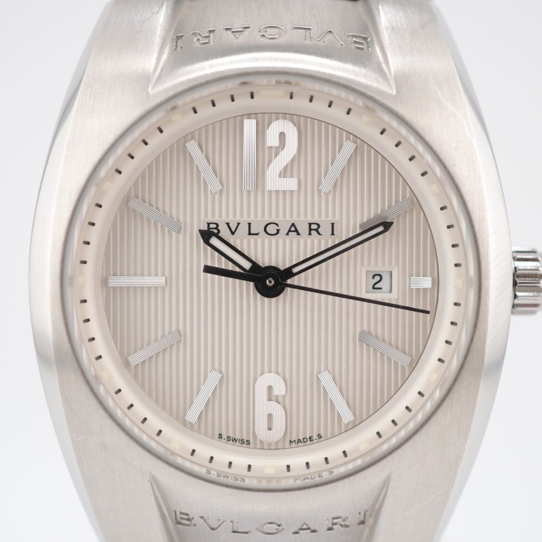 ブルガリ BVLGARI 腕時計
 白文字盤 エルゴン  クオーツ EG30S D9672 シルバー
