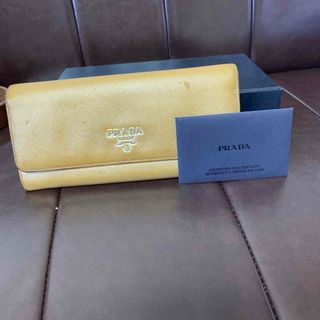 プラダ(PRADA)の※訳あり※PRADA 長財布　ゴールド(長財布)