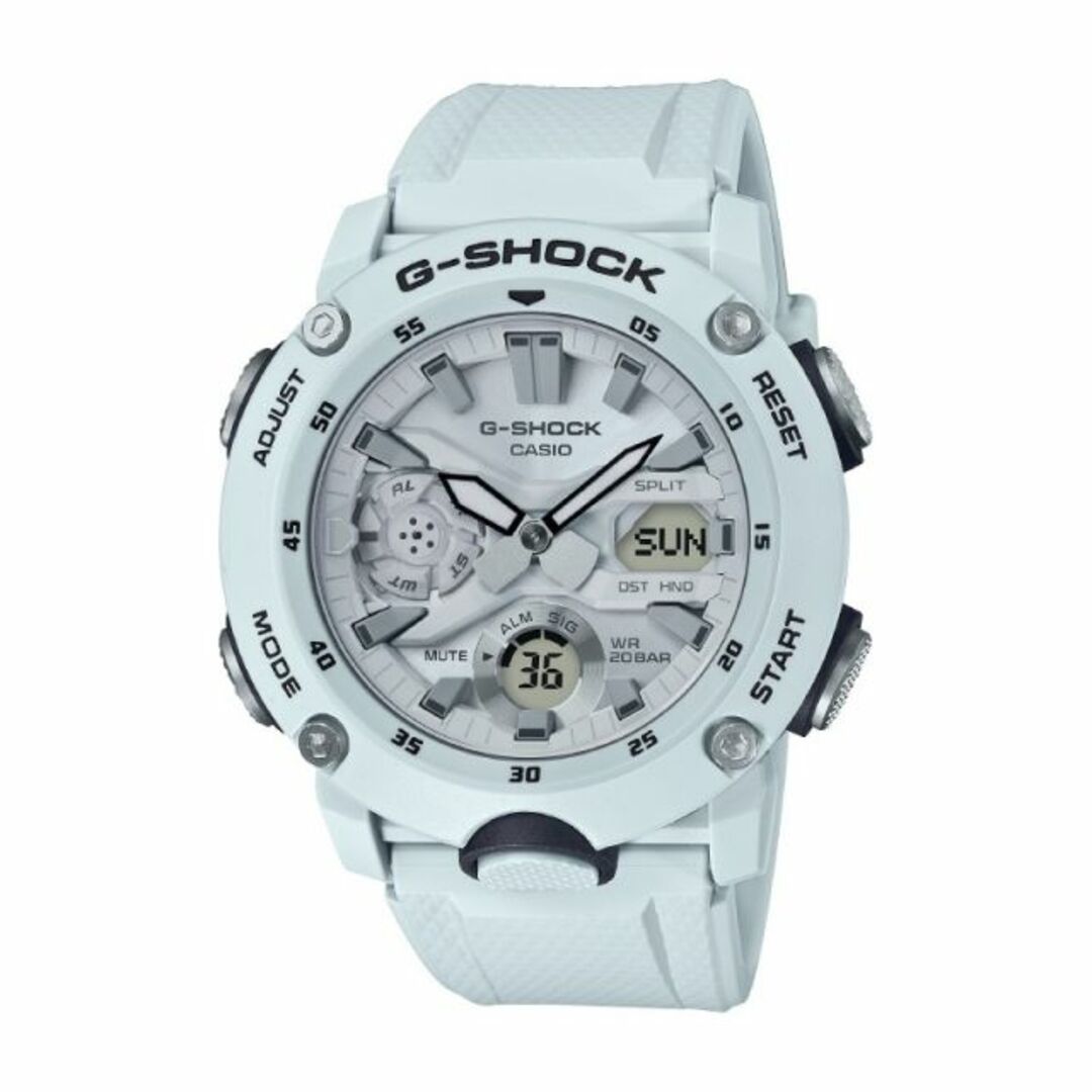 カシオ CASIO 腕時計 G-SHOCK GA-2000S-7AJF 白電池式防水
