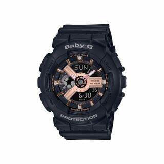 カシオ(CASIO)のカシオ CASIO 腕時計 レディース BABY-G ベビージー ベビーG BA-110RG-1AJF 黒(腕時計)