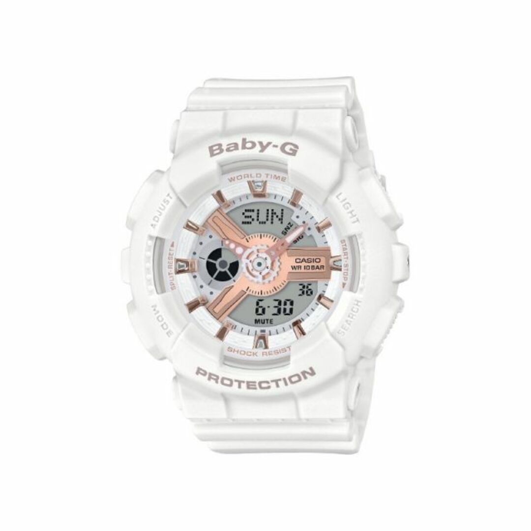 CASIO(カシオ)のカシオ CASIO 腕時計 レディース BABY-G ベビージー ベビーG BA-110RG-7AJF 白 レディースのファッション小物(腕時計)の商品写真