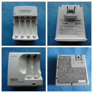 中古 ニッケル水素電池 充電器セット ケンコー KE-101 三洋 NC-MDR(その他)