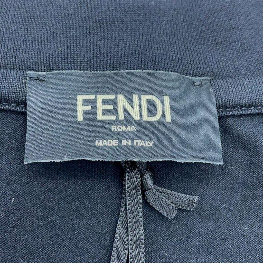 FENDI(フェンディ)のフェンディ Ｔシャツ ジャージー クルーネック ズッカ柄 メンズサイズM FAF682 FENDI アパレル 黒 メンズのトップス(Tシャツ/カットソー(半袖/袖なし))の商品写真