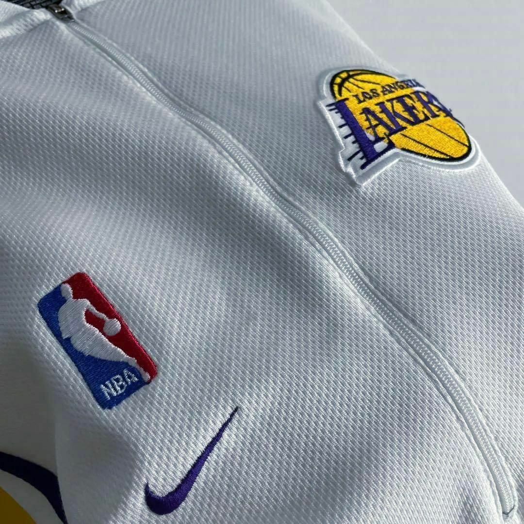 美品レトロデザイン☆レイカーズ☆】ナイキ NBA刺繍 ウォームアップ T