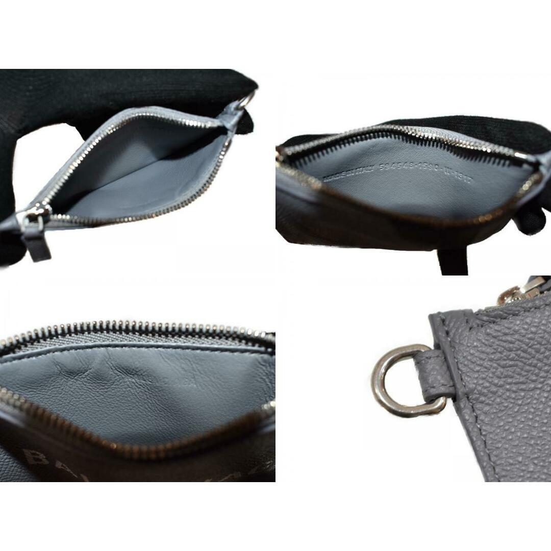 【箱・布袋あり】BALENCIAGA バレンシアガ カードケース付きキーリング 594548 コインケース 小銭入れ パスケース マルチケース グレー メンズ レディース ユニセックス シンプル ギフト プレゼント包装可 松山久万ノ台店