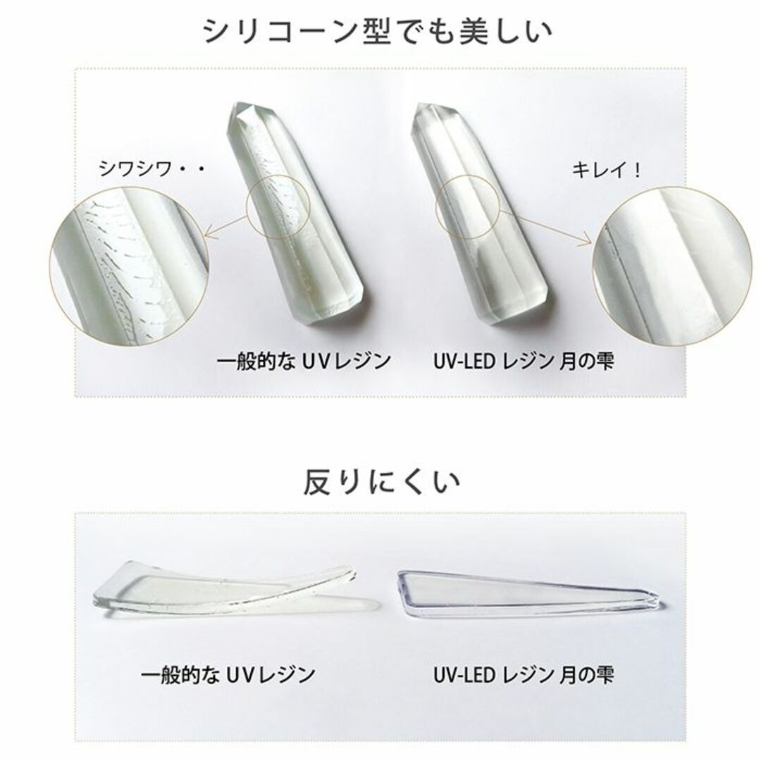 月の雫　UV/LED硬化レジン液　500g　透明　送料無料